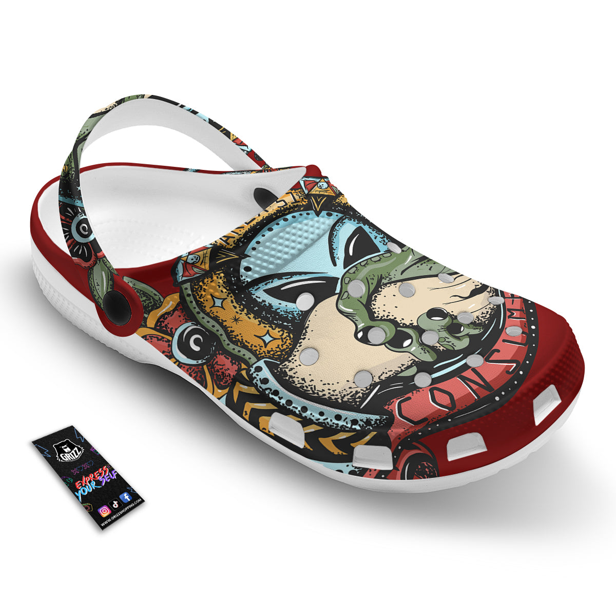 Aliens Area 51 Print Clog-grizzshop