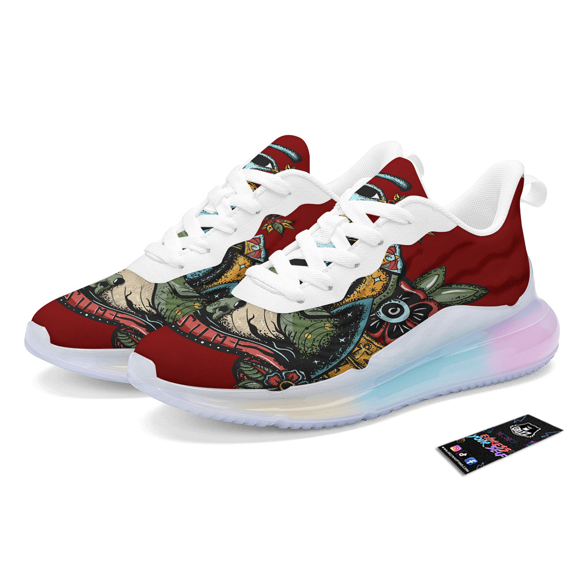Aliens Area 51 Print Running Sneakers-grizzshop