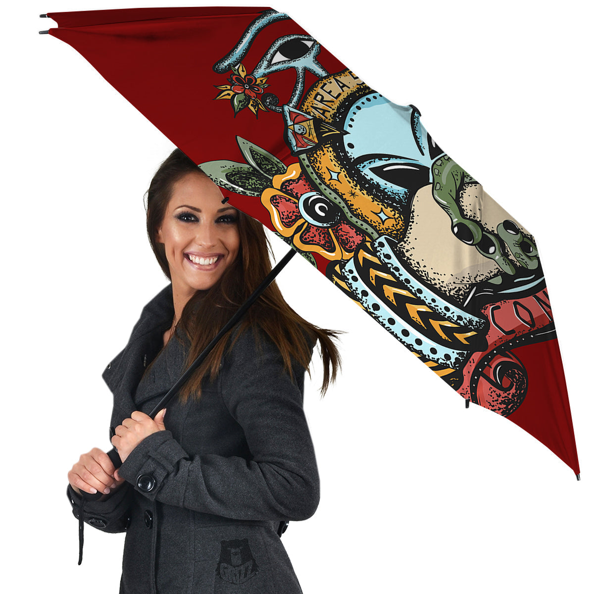 Aliens Area 51 Print Umbrella-grizzshop