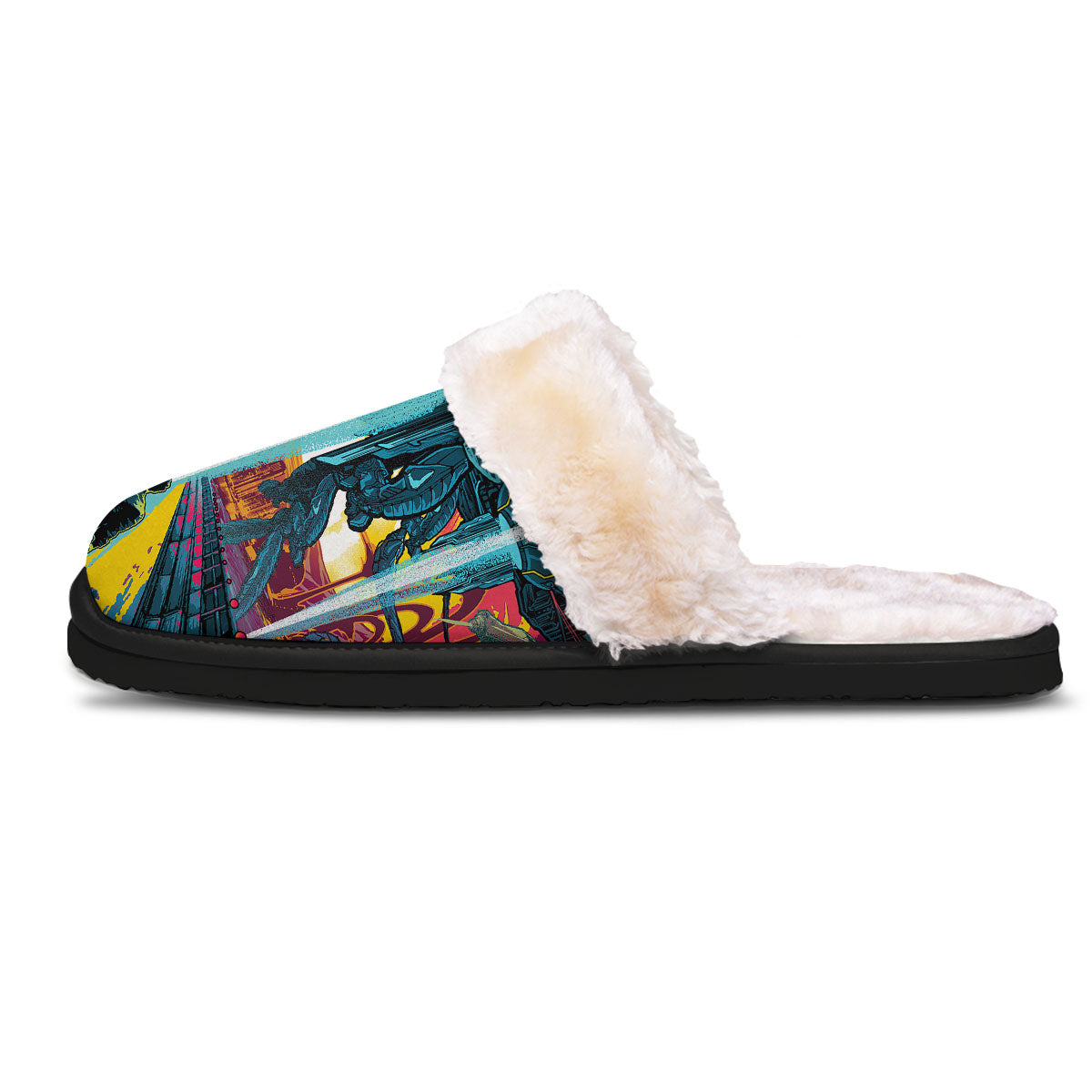 Aliens Invade earth Print Slippers-grizzshop