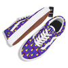 Aliens UFO Pixel Print Pattern Skate Shoes-grizzshop