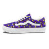 Aliens UFO Pixel Print Pattern Skate Shoes-grizzshop