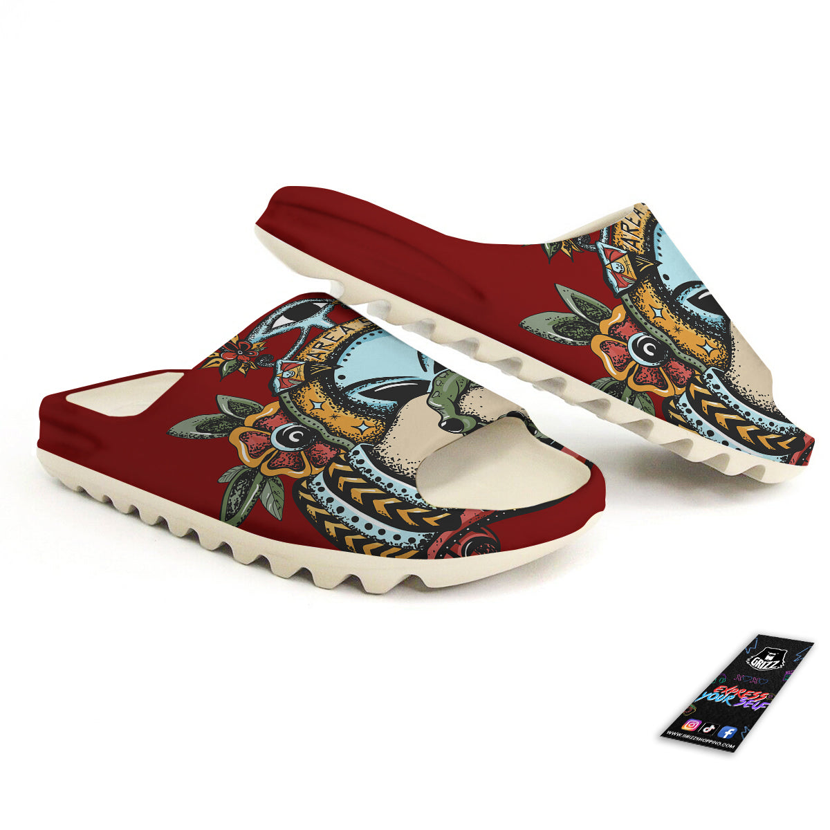 Aliens Area 51 Print Sandals-grizzshop