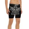 All Seeing Eye Black And Silver Print Boxer Briefs