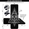 All Seeing Eye Black And Silver Print Recliner Protector-grizzshop