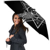 All Seeing Eye Black And Silver Print Umbrella-grizzshop