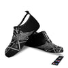 All Seeing Eye Black And Silver Print Water Shoes-grizzshop
