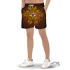 All Seeing Eye Gold Print Men's Gym Shorts-grizzshop