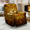 All Seeing Eye Gold Print Recliner Slipcover-grizzshop