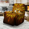 All Seeing Eye Gold Print Recliner Slipcover-grizzshop