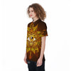 All Seeing Eye Gold Print Women's Golf Shirts-grizzshop