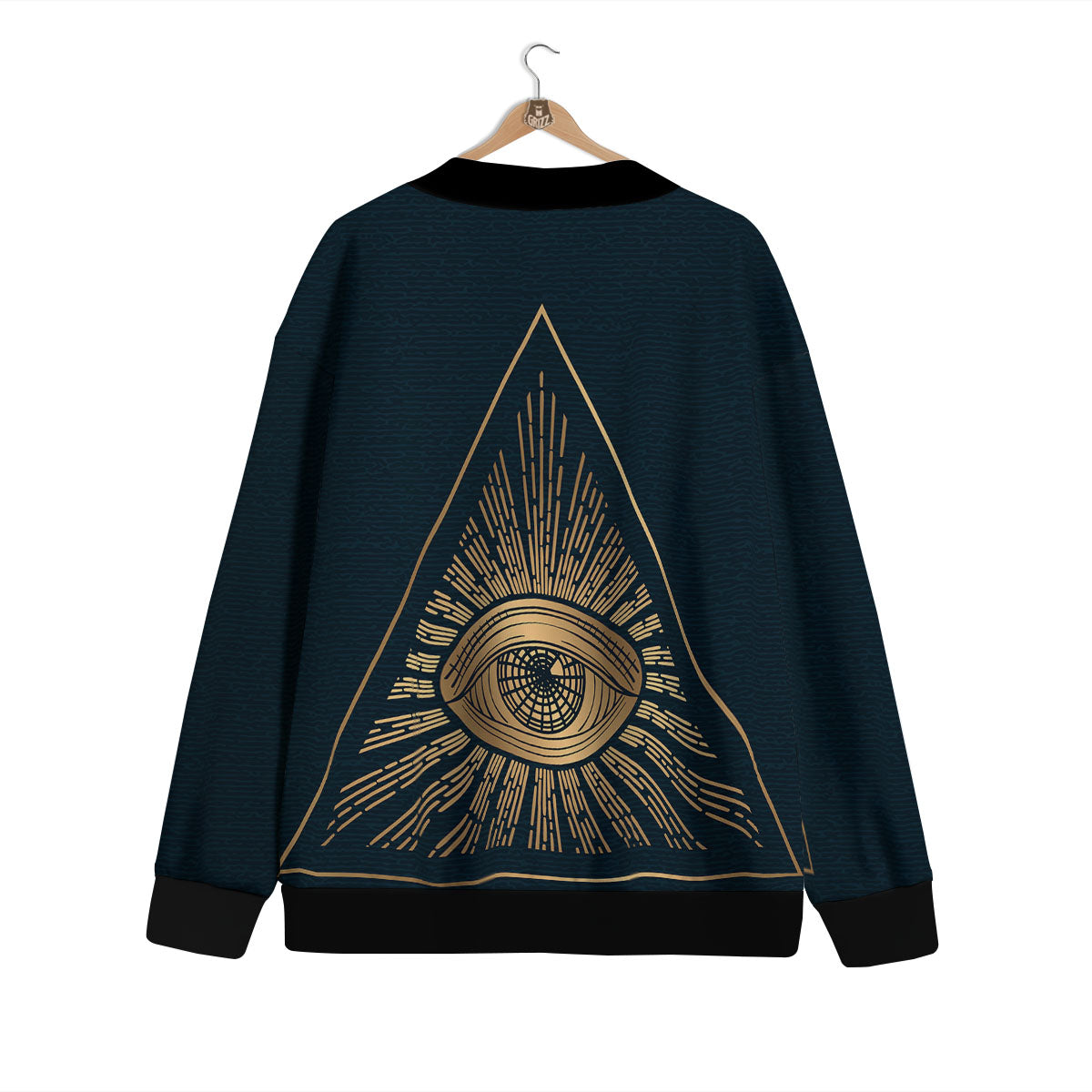 All Seeing Eye Masonic Print Cardigan-grizzshop