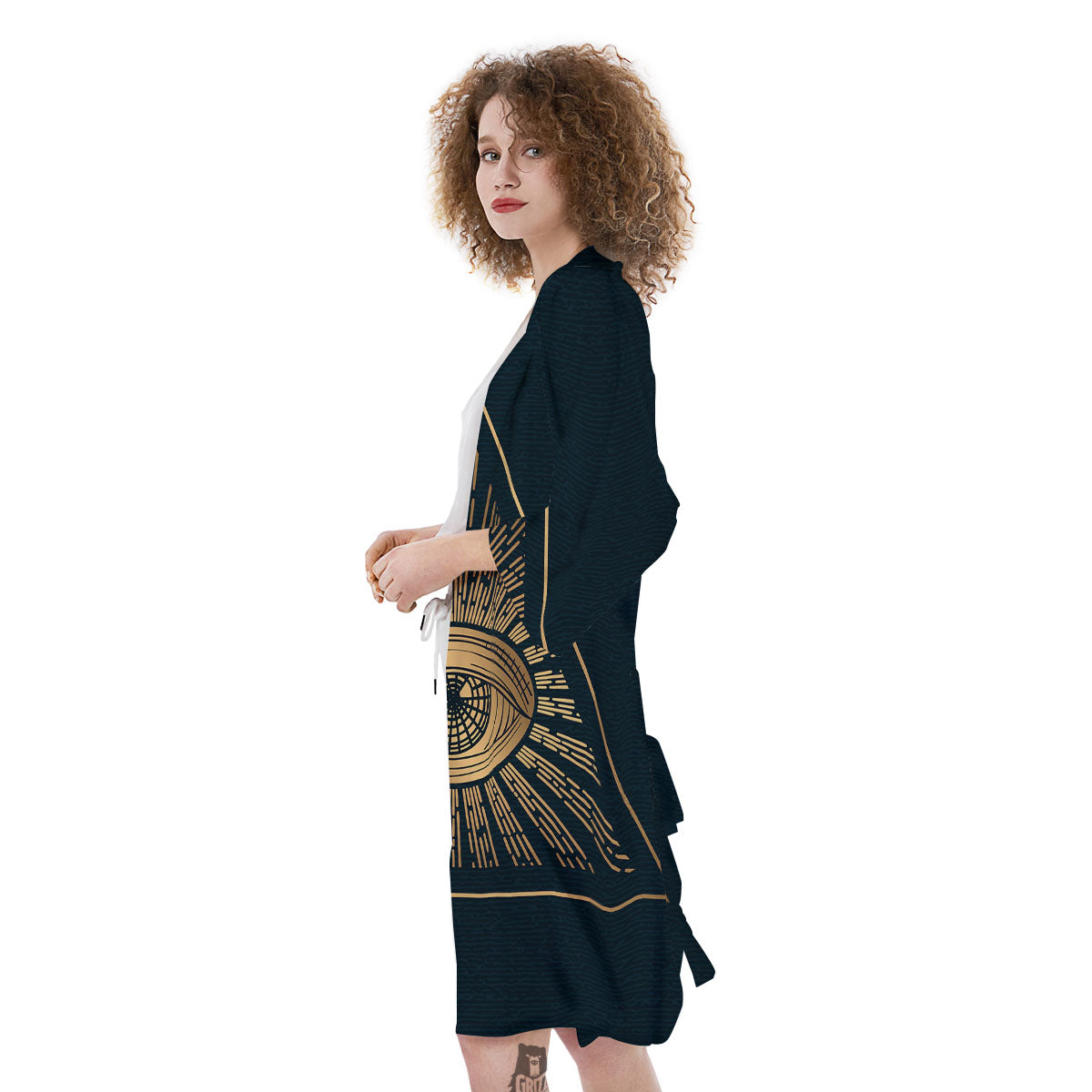All Seeing Eye Masonic Print Kimono-grizzshop