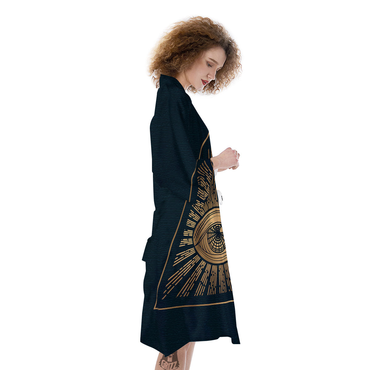 All Seeing Eye Masonic Print Kimono-grizzshop