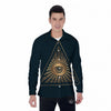 All Seeing Eye Masonic Print Men's Long Sleeve Shirts-grizzshop