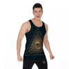 All Seeing Eye Masonic Print Men's Tank Top-grizzshop