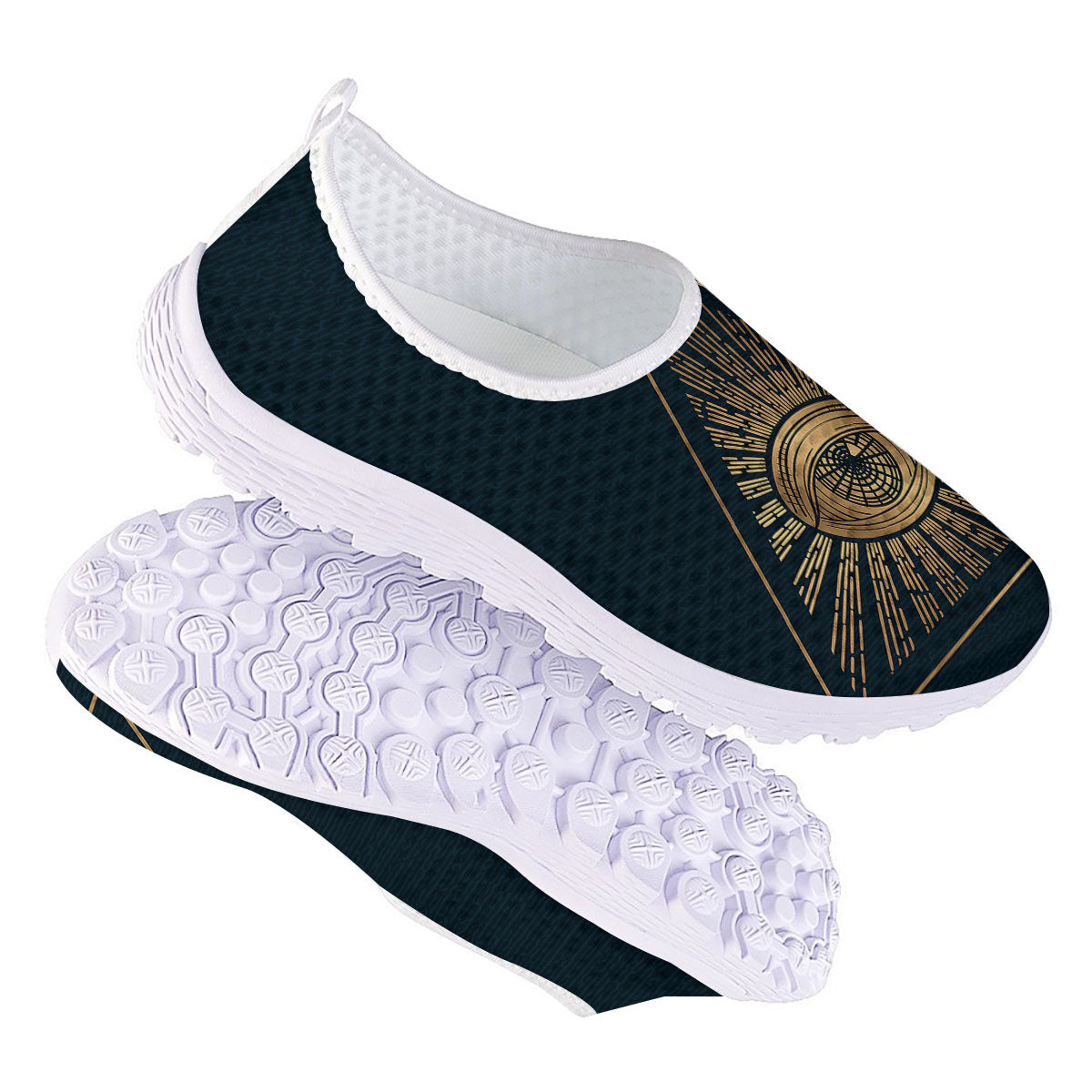 All Seeing Eye Masonic Print Nurse Shoes-grizzshop