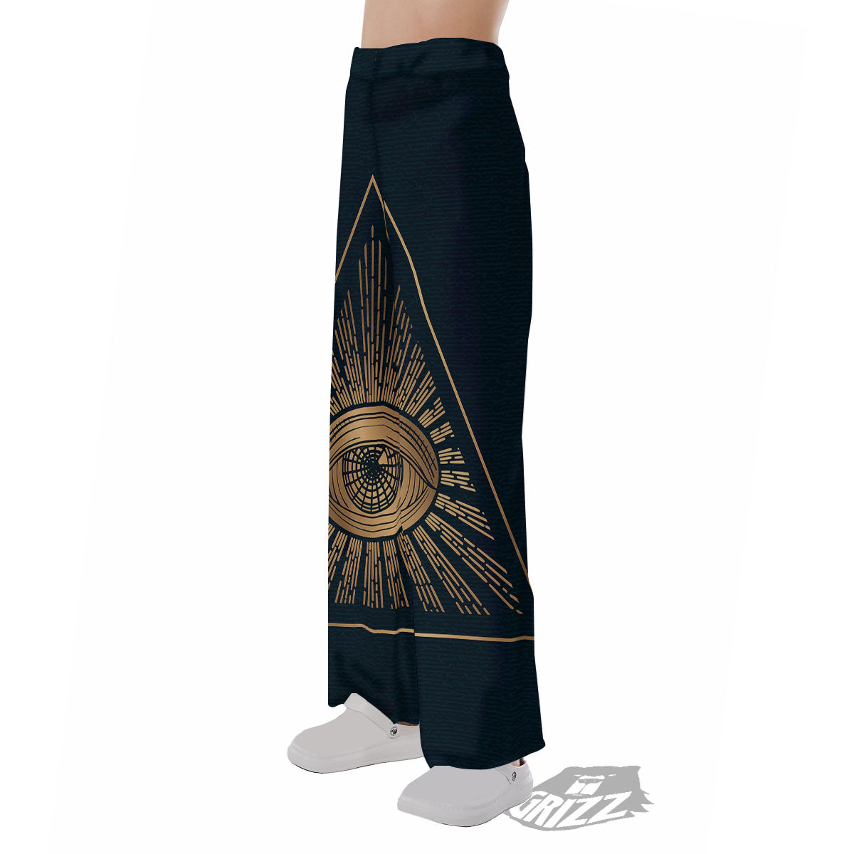 All Seeing Eye Masonic Print Pajama Pants-grizzshop