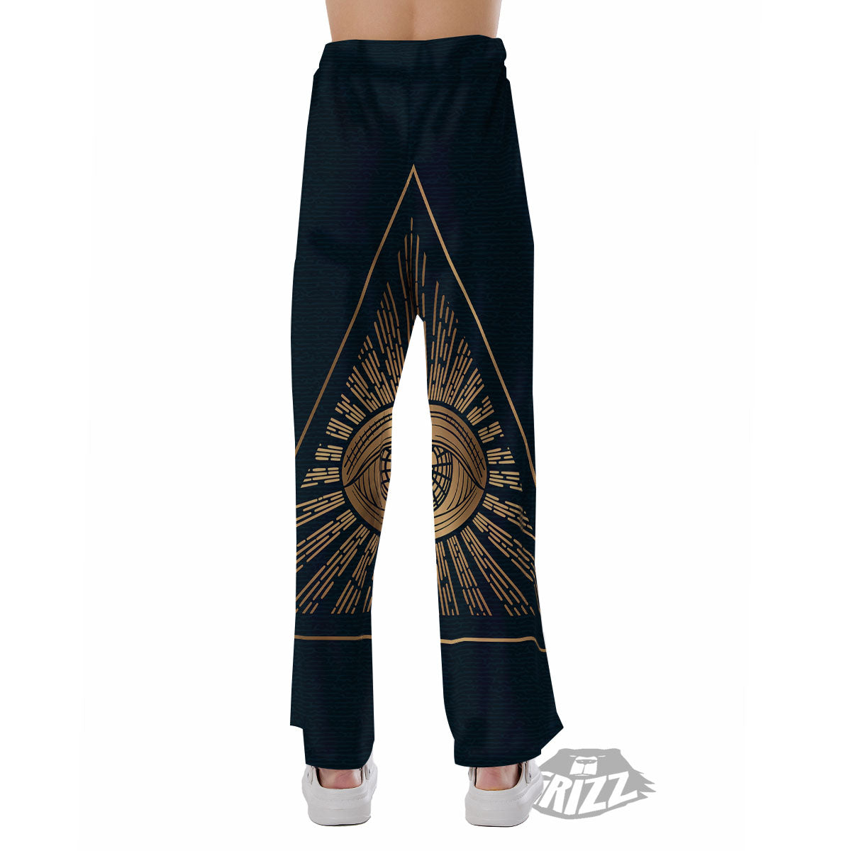 All Seeing Eye Masonic Print Pajama Pants-grizzshop