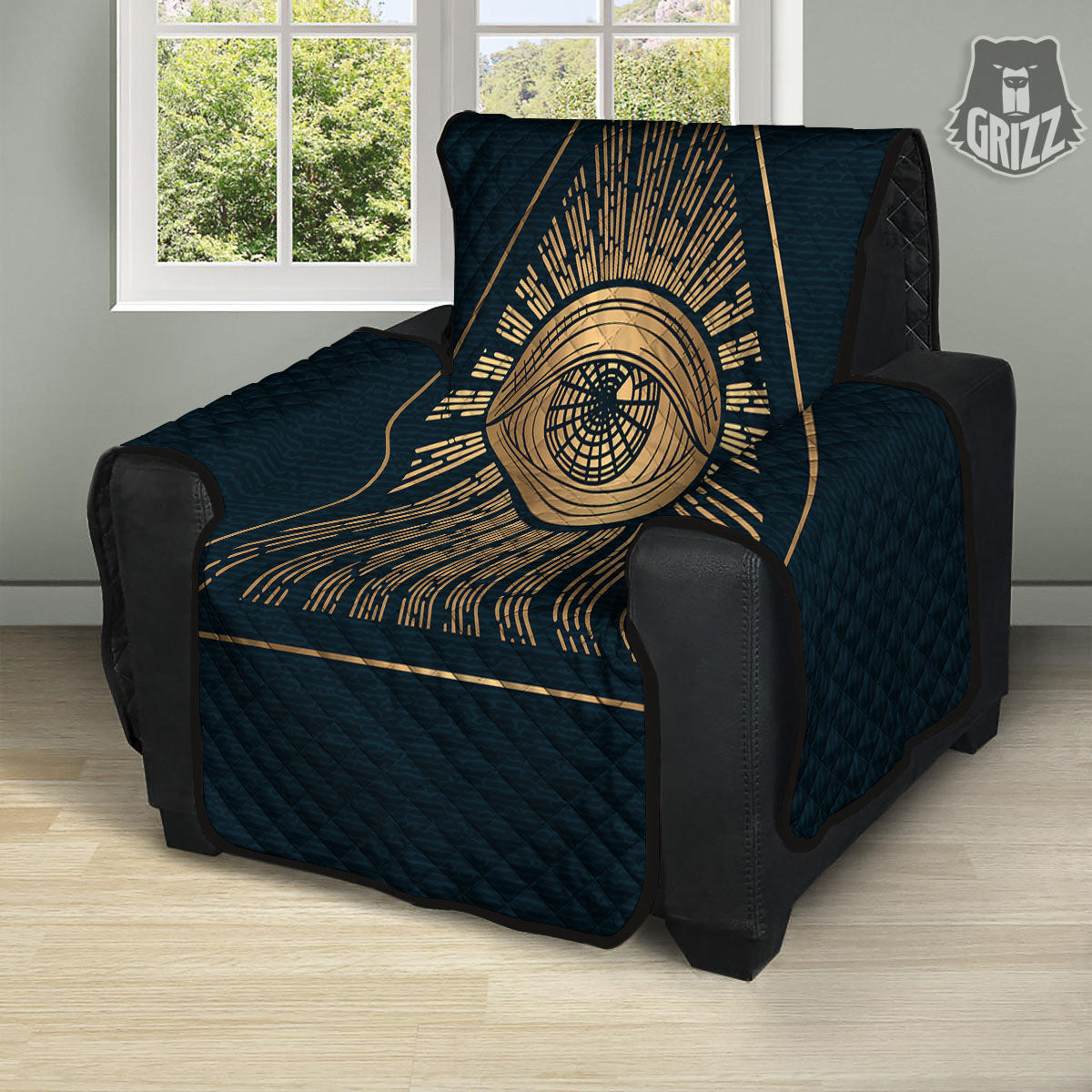 All Seeing Eye Masonic Print Recliner Protector-grizzshop