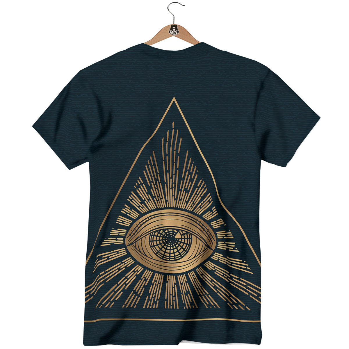 All Seeing Eye Masonic Print T-Shirt-grizzshop