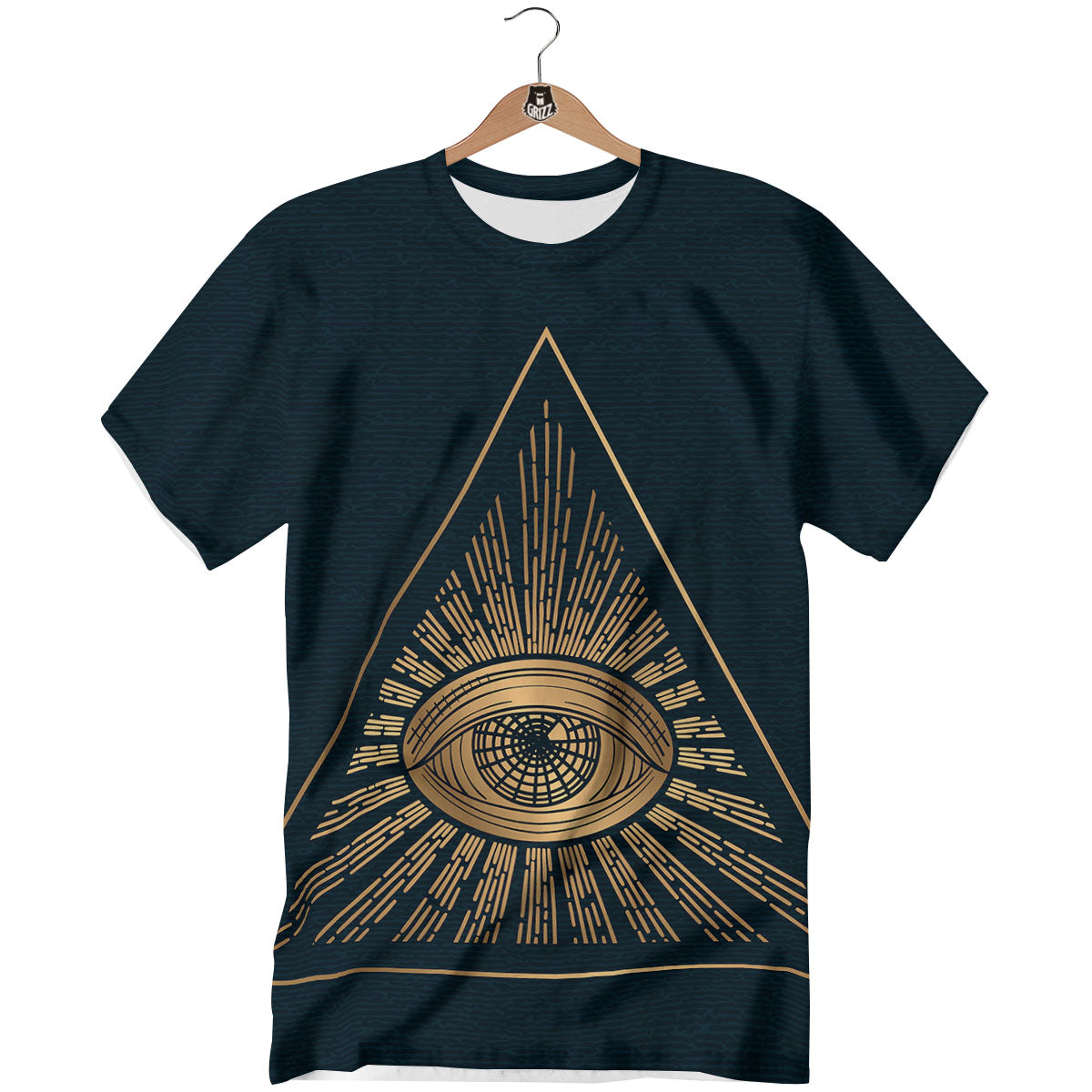 All Seeing Eye Masonic Print T-Shirt-grizzshop