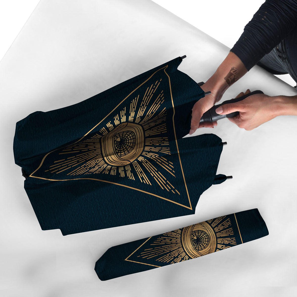All Seeing Eye Masonic Print Umbrella-grizzshop