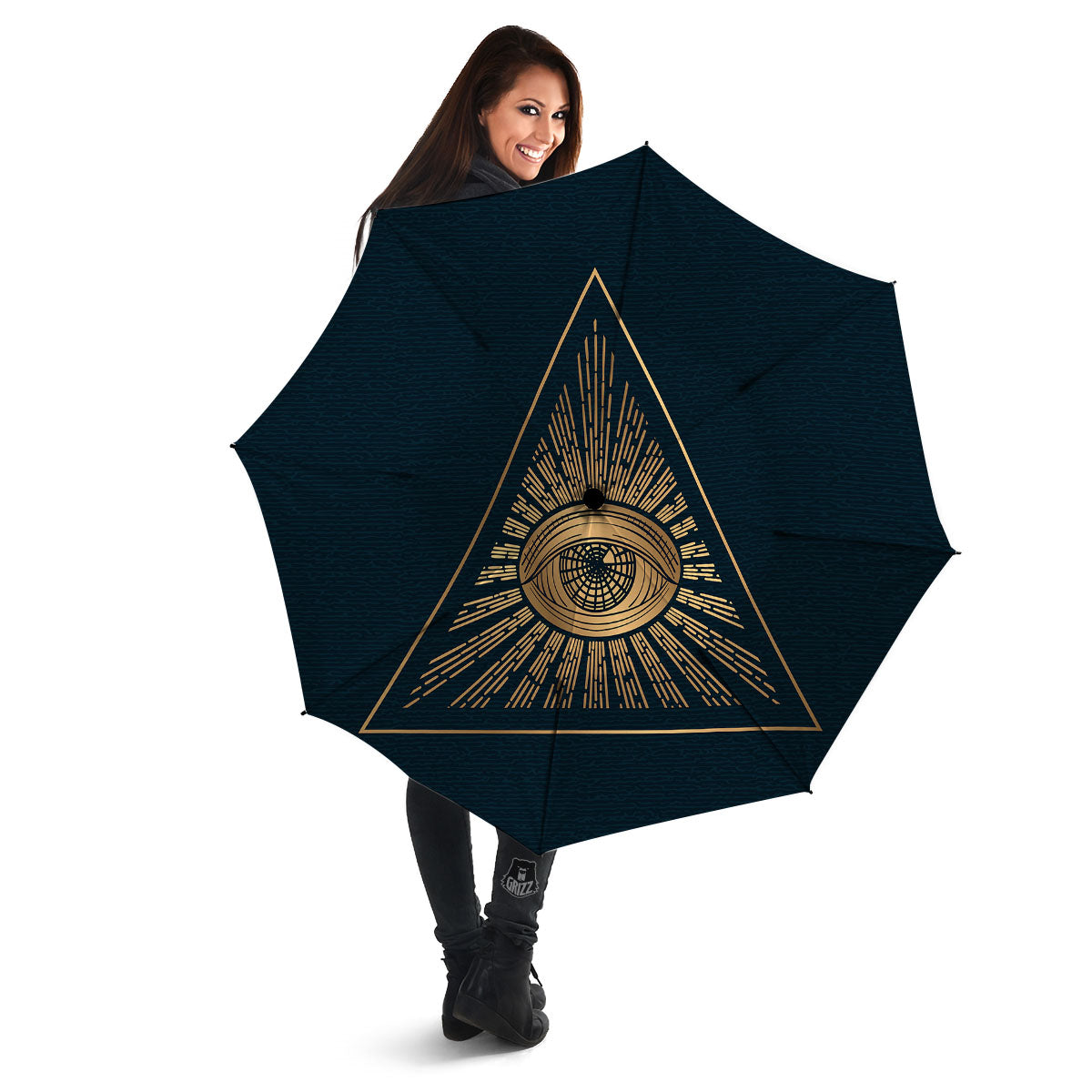 All Seeing Eye Masonic Print Umbrella-grizzshop