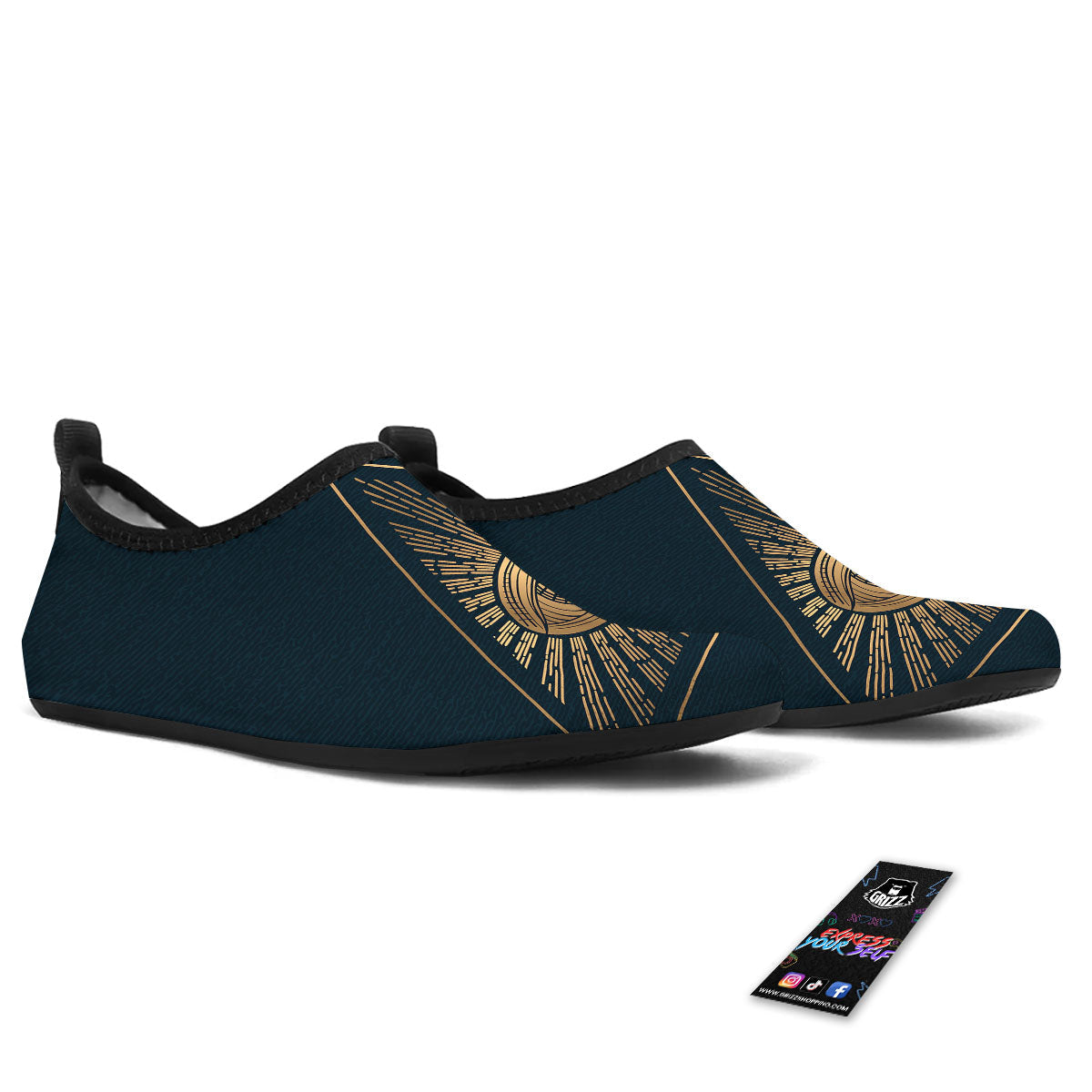 All Seeing Eye Masonic Print Water Shoes-grizzshop