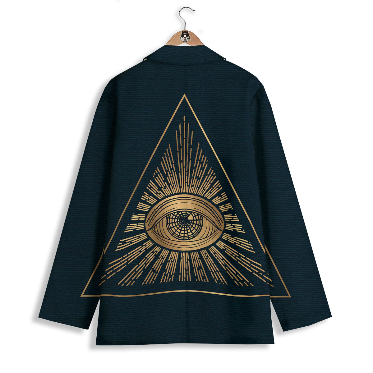 All Seeing Eye Masonic Print Women's Blazer-grizzshop