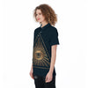 All Seeing Eye Masonic Print Women's Golf Shirts-grizzshop