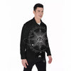 All Seeing Eye Sun Print Men's Long Sleeve Shirts-grizzshop