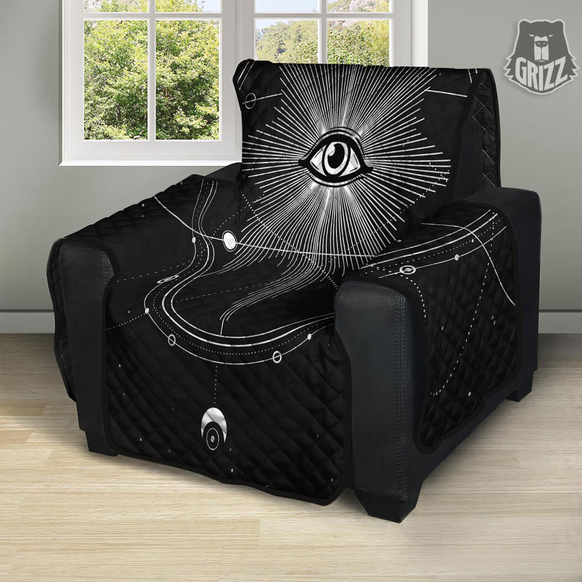 All Seeing Eye Sun Print Recliner Protector-grizzshop