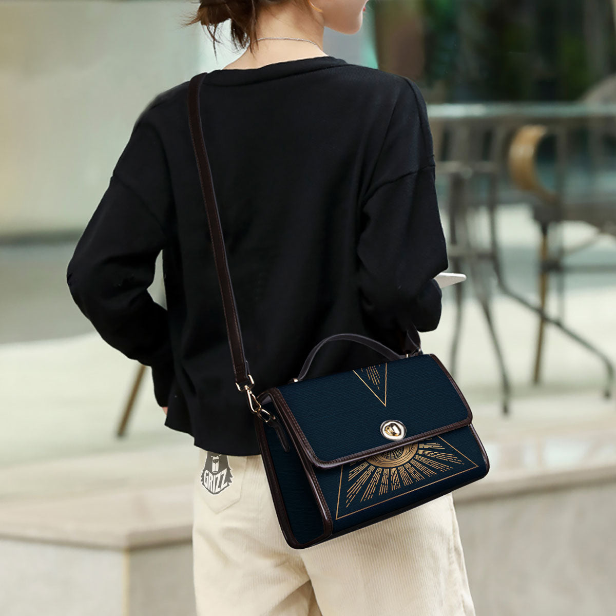 All Seeing Eye Masonic Print Women's Satchel Bag