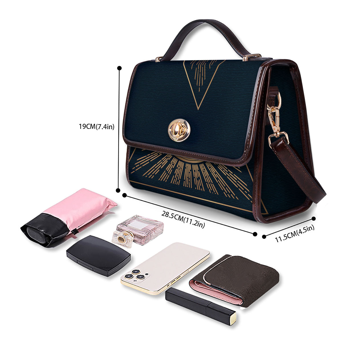 All Seeing Eye Masonic Print Women's Satchel Bag