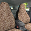 Almond Beige Print Pattern Car Seat Covers-grizzshop