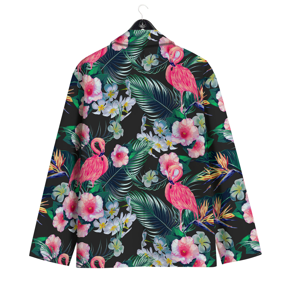 Aloha Flamingo Tropical Print Pattern Men's Sport Coat-grizzshop