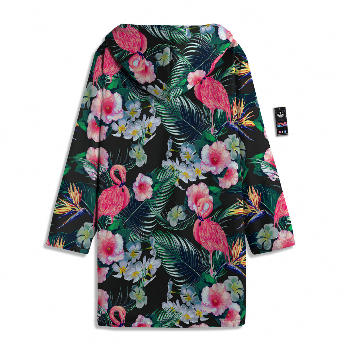 Aloha Flamingo Tropical Print Pattern Men's Windbreaker Jacket-grizzshop