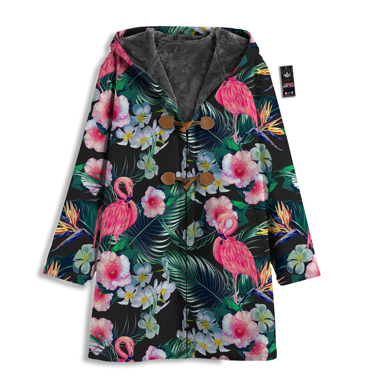 Aloha Flamingo Tropical Print Pattern Men's Windbreaker Jacket-grizzshop