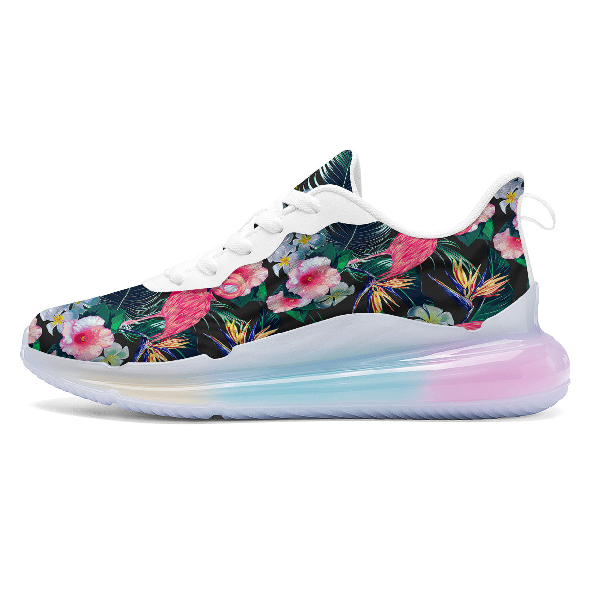 Aloha Flamingo Tropical Print Pattern Running Sneakers-grizzshop