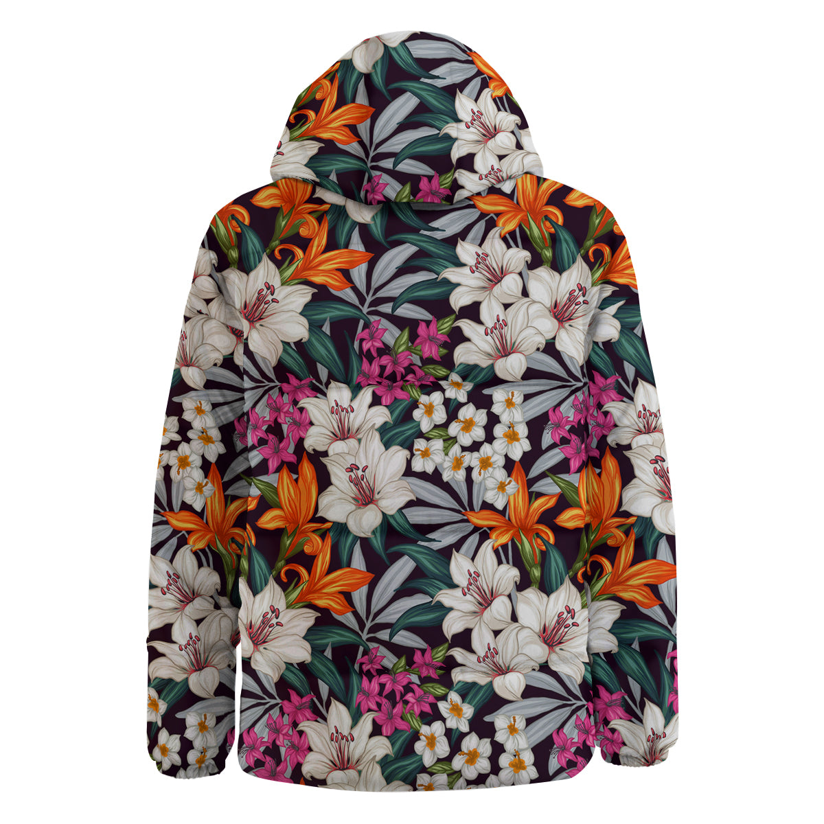 Aloha Flower Tropical Print Pattern Down Jacket-grizzshop