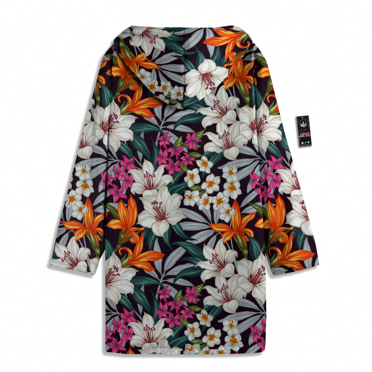 Aloha Flower Tropical Print Pattern Men's Windbreaker Jacket-grizzshop