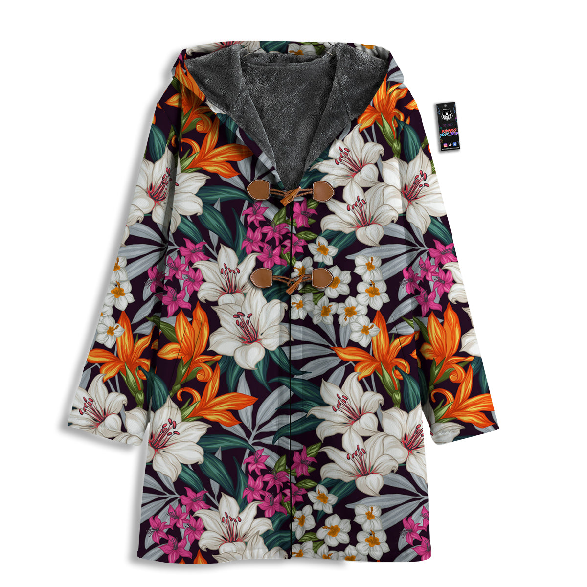 Aloha Flower Tropical Print Pattern Men's Windbreaker Jacket-grizzshop