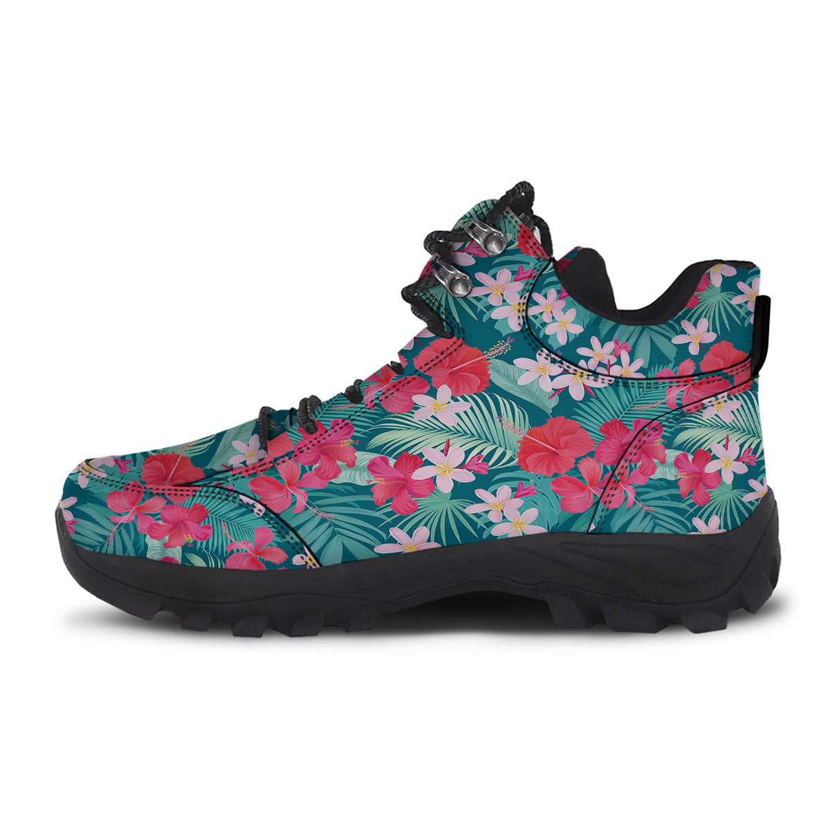 Aloha Hawaiian Flower Print Hiking Shoes-grizzshop