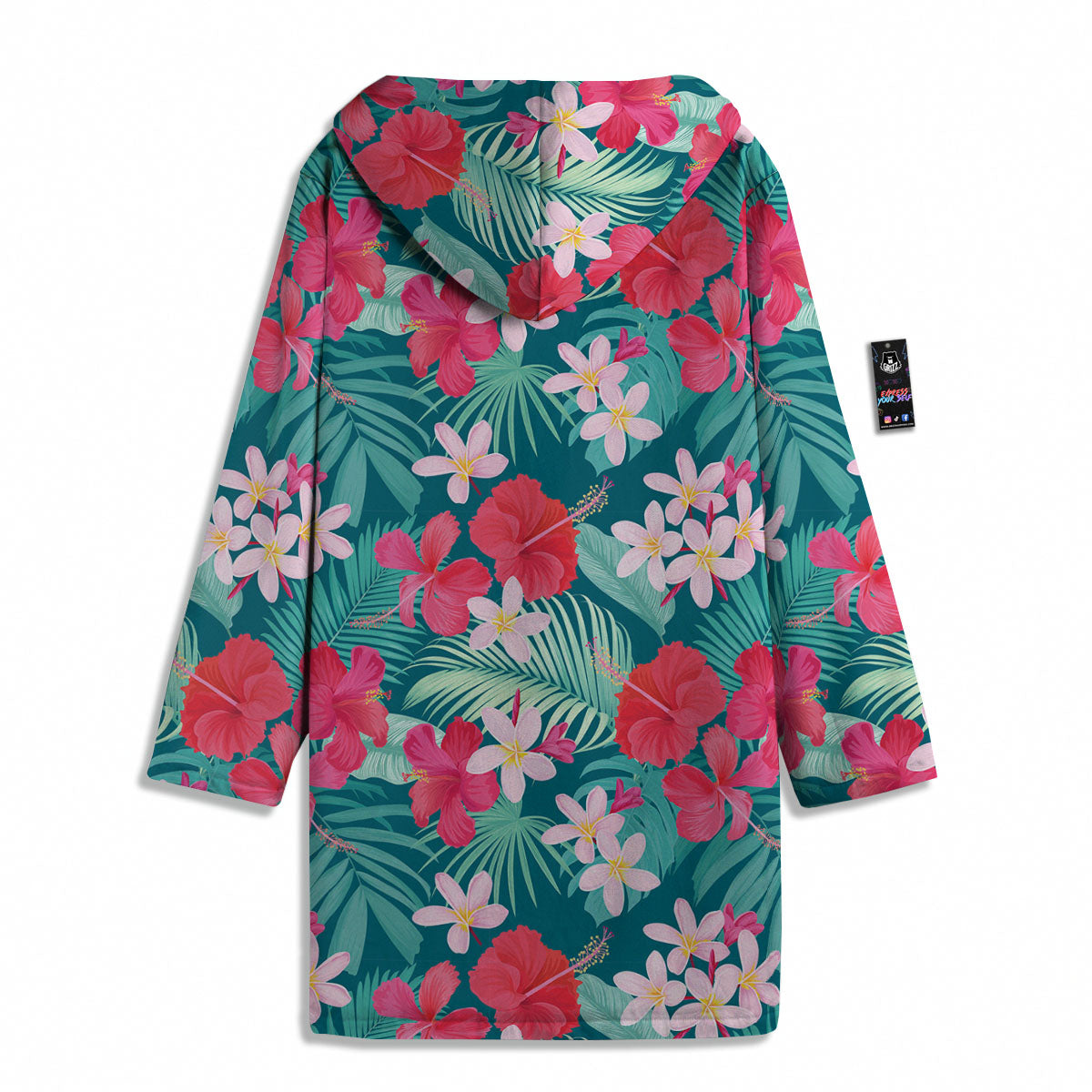 Aloha Hawaiian Flower Print Men's Windbreaker Jacket-grizzshop