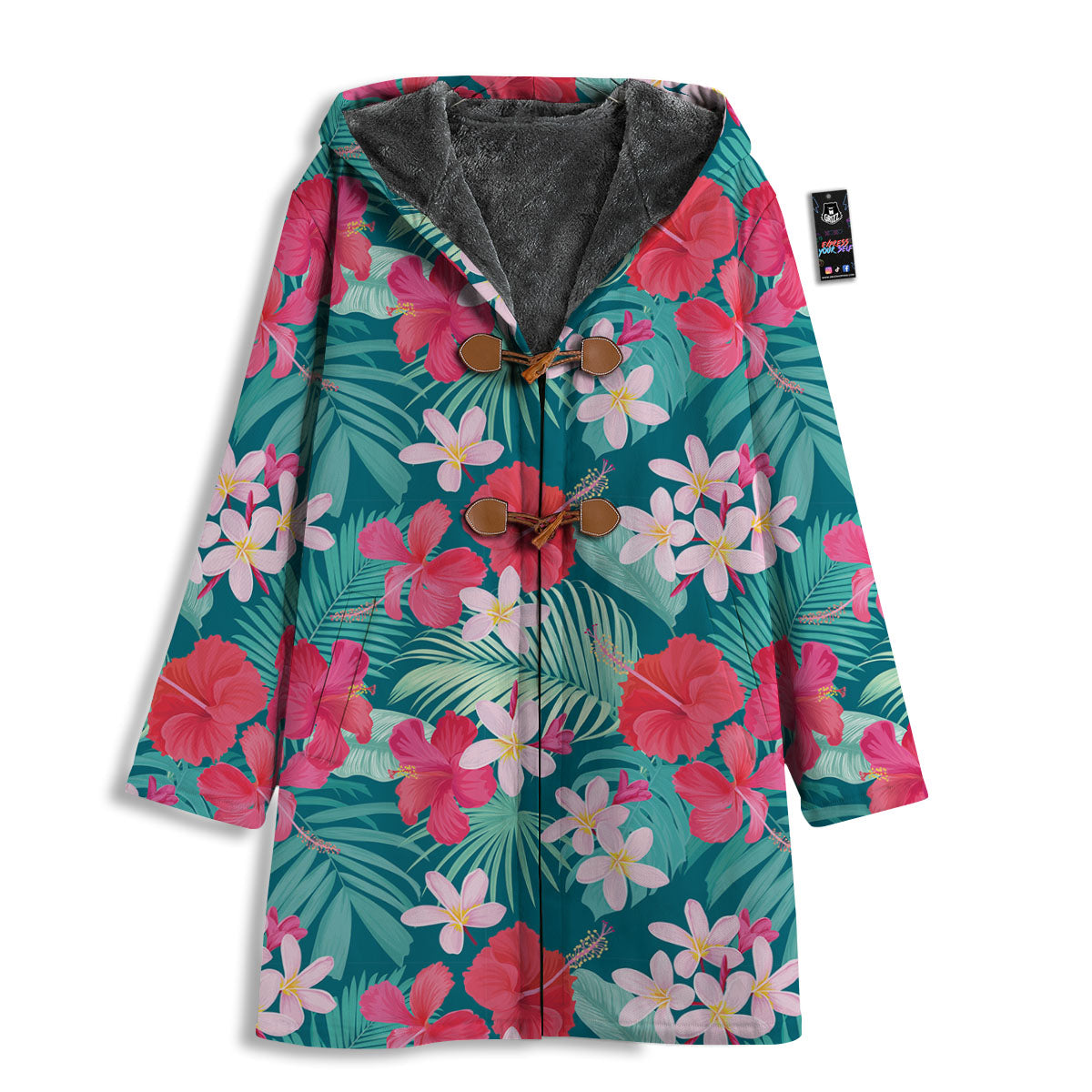 Aloha Hawaiian Flower Print Men's Windbreaker Jacket-grizzshop