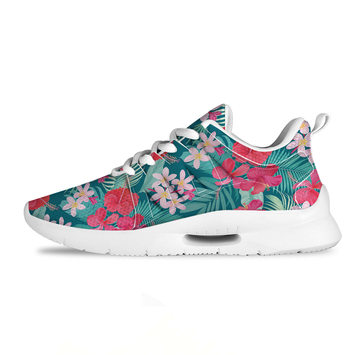 Aloha Hawaiian Flower Print Tennis Shoes-grizzshop