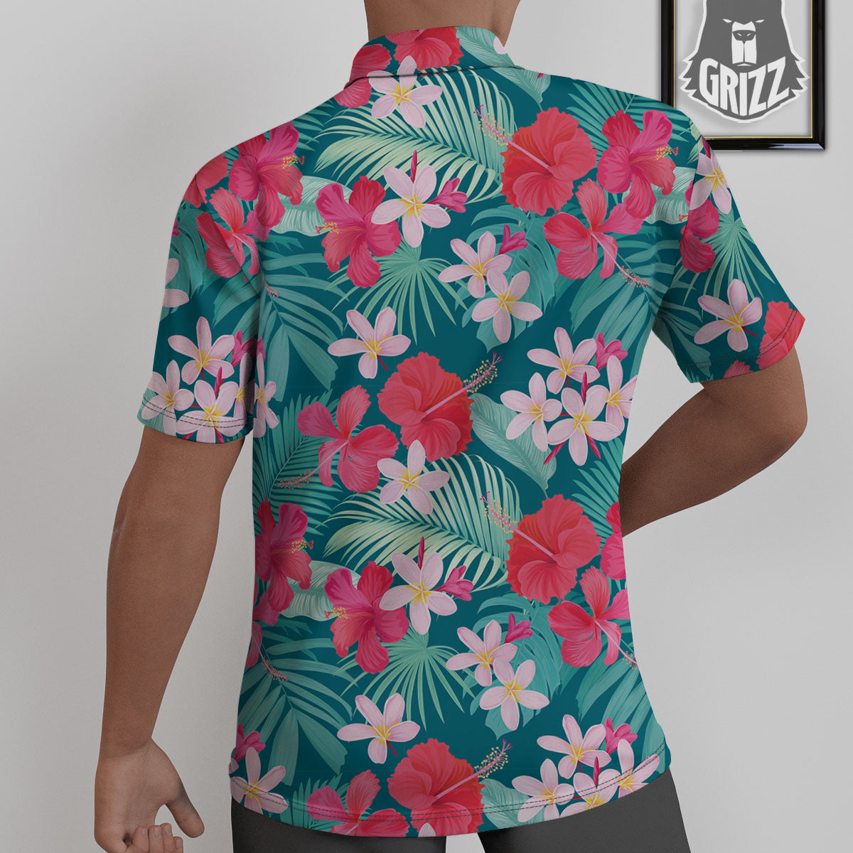 Aloha Hawaiian Flower Print Untucked Shirts-grizzshop