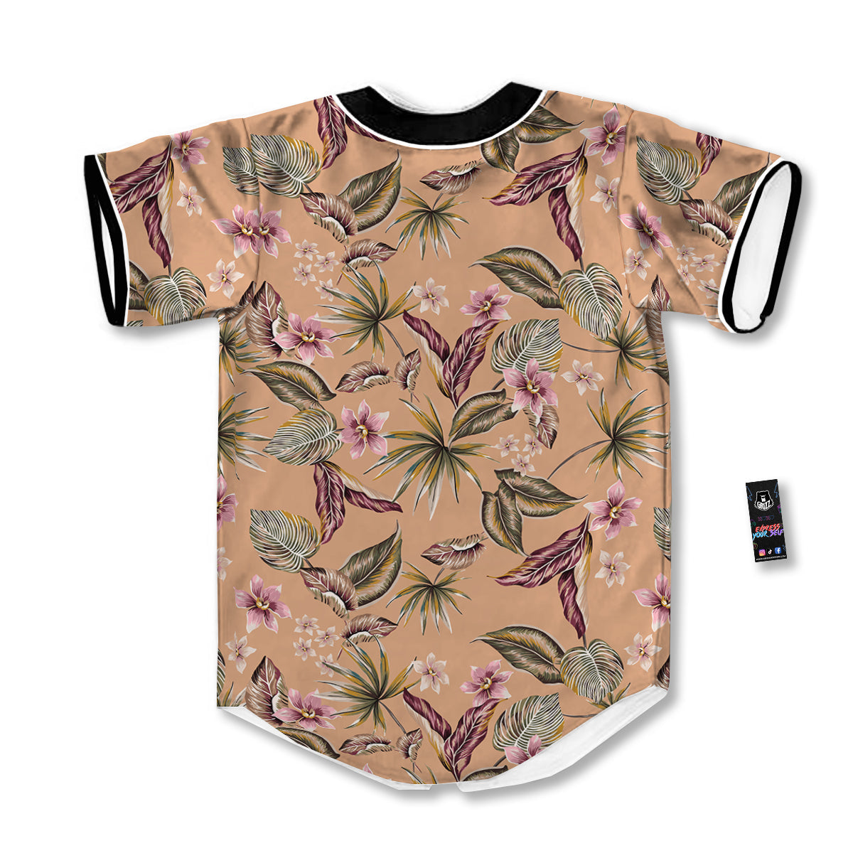 Aloha Hawaiian Vintage Print Pattern Baseball Jersey-grizzshop