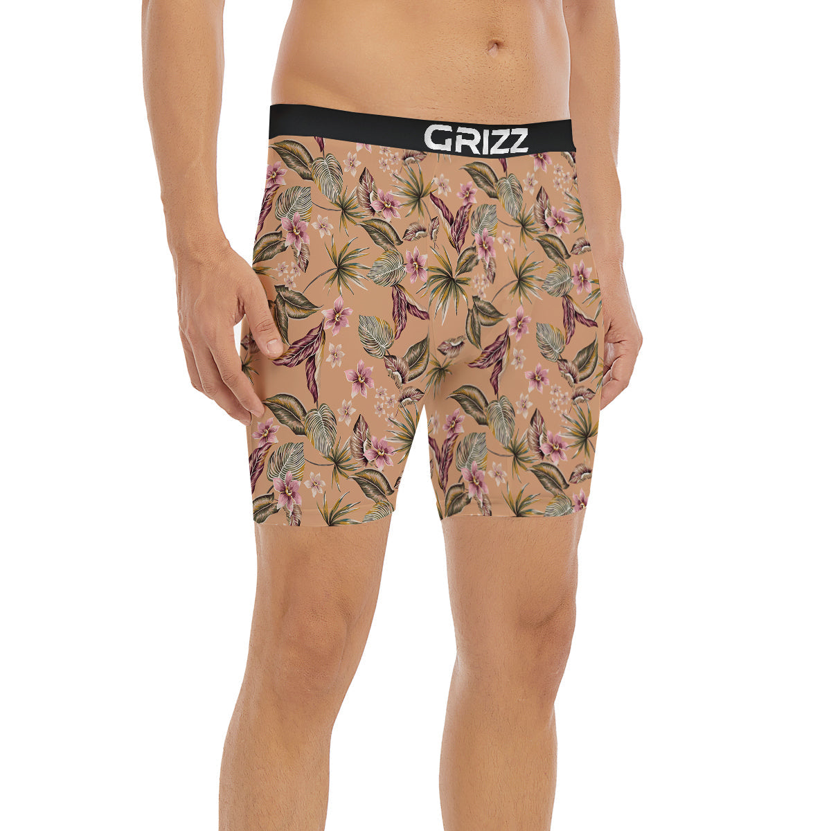 Aloha Hawaiian Vintage Print Pattern Boxer Briefs-grizzshop